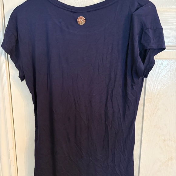 Navy Graphic Tee - Big Dreams Fancy Horses Spiced Equestrian women’s large. - Picture 4 of 7